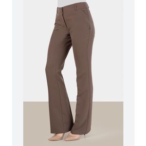 ZARA Brown Tailored Bootcut Trousers Khakis Chinos Work Pants